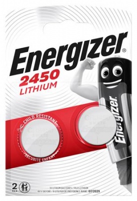 Gombelem, líthium, CR2450, 2 db, ENERGIZER