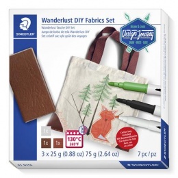 Kreatív készlet, STAEDTLER "Design Journey Trend set 6", vászontáska
